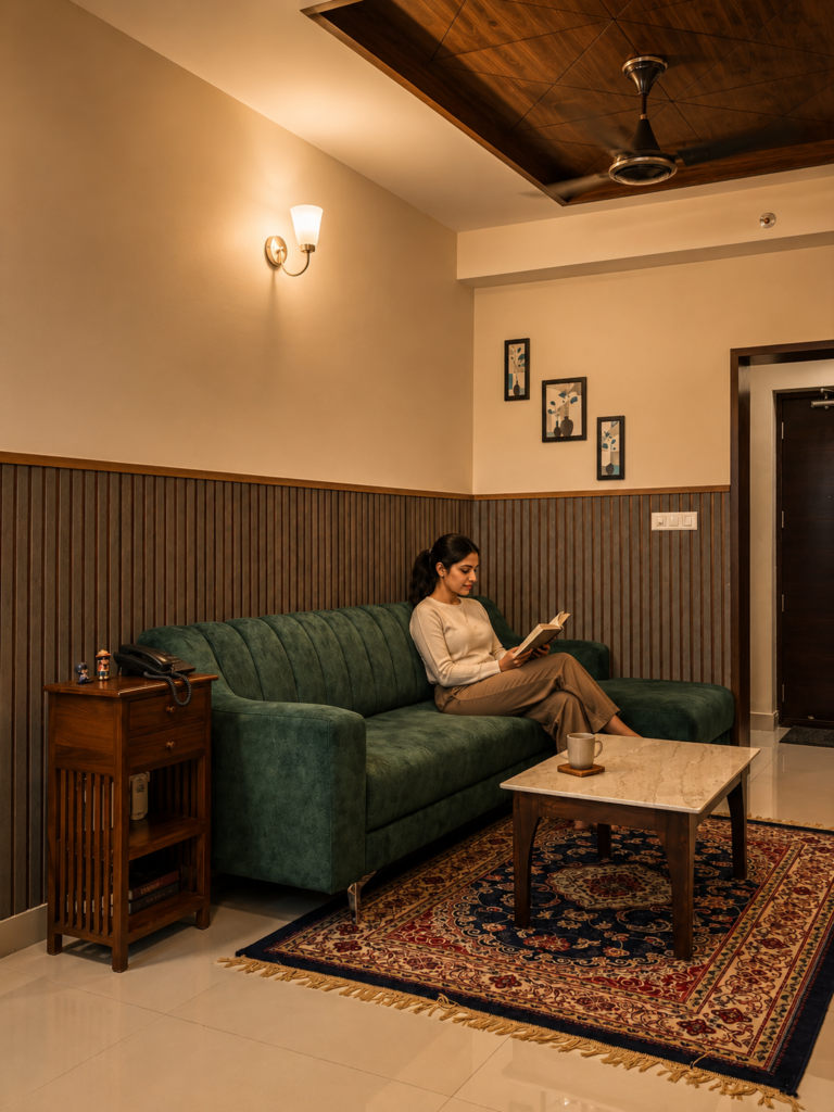 Contemporary Living Room Execution Kochi